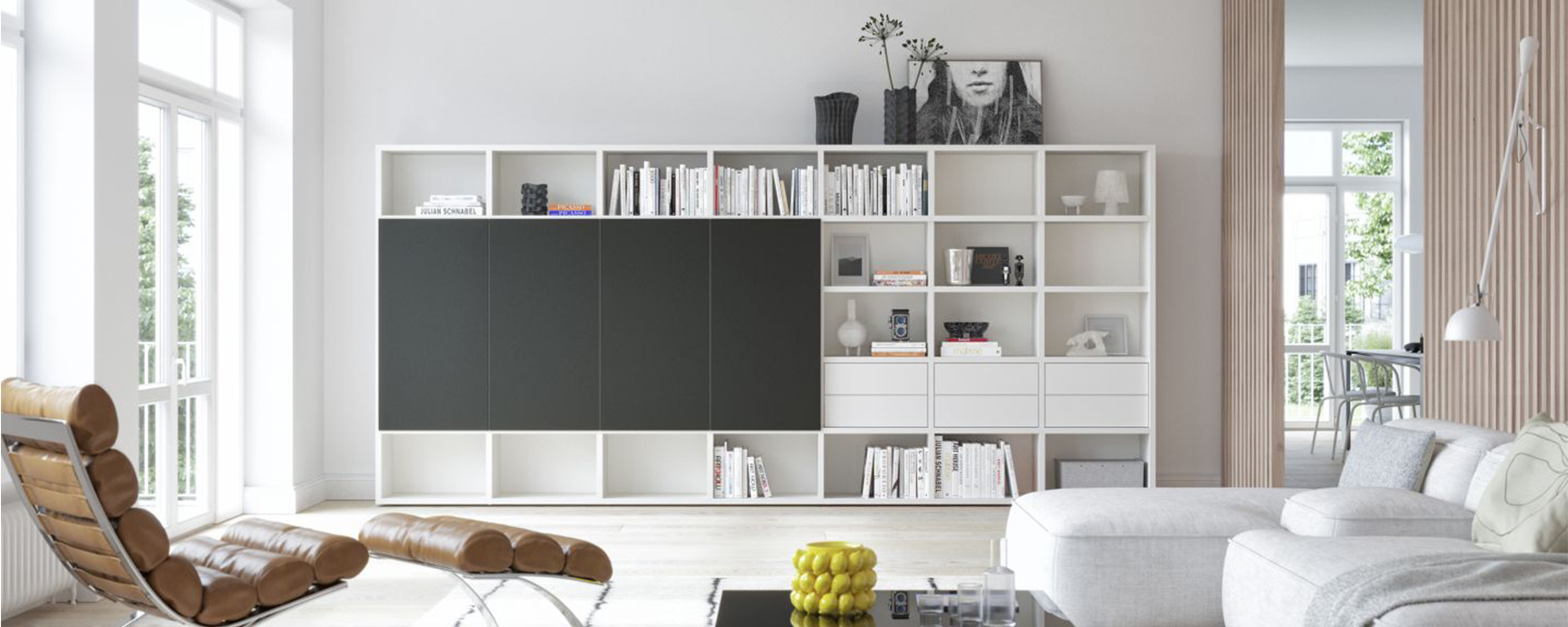 Kettnaker Vita wandmeubels _0006_Kettnaker_Wohnzimmer_Wohnraeume_Wohnen_VITA_Wohnwand_Regalwand_Schiebetuere_TV-Loesung_